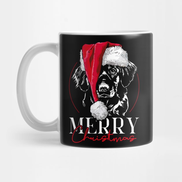 Santa Nova Scotia Duck Tolling Retriever Merry Christmas dog by wilsigns